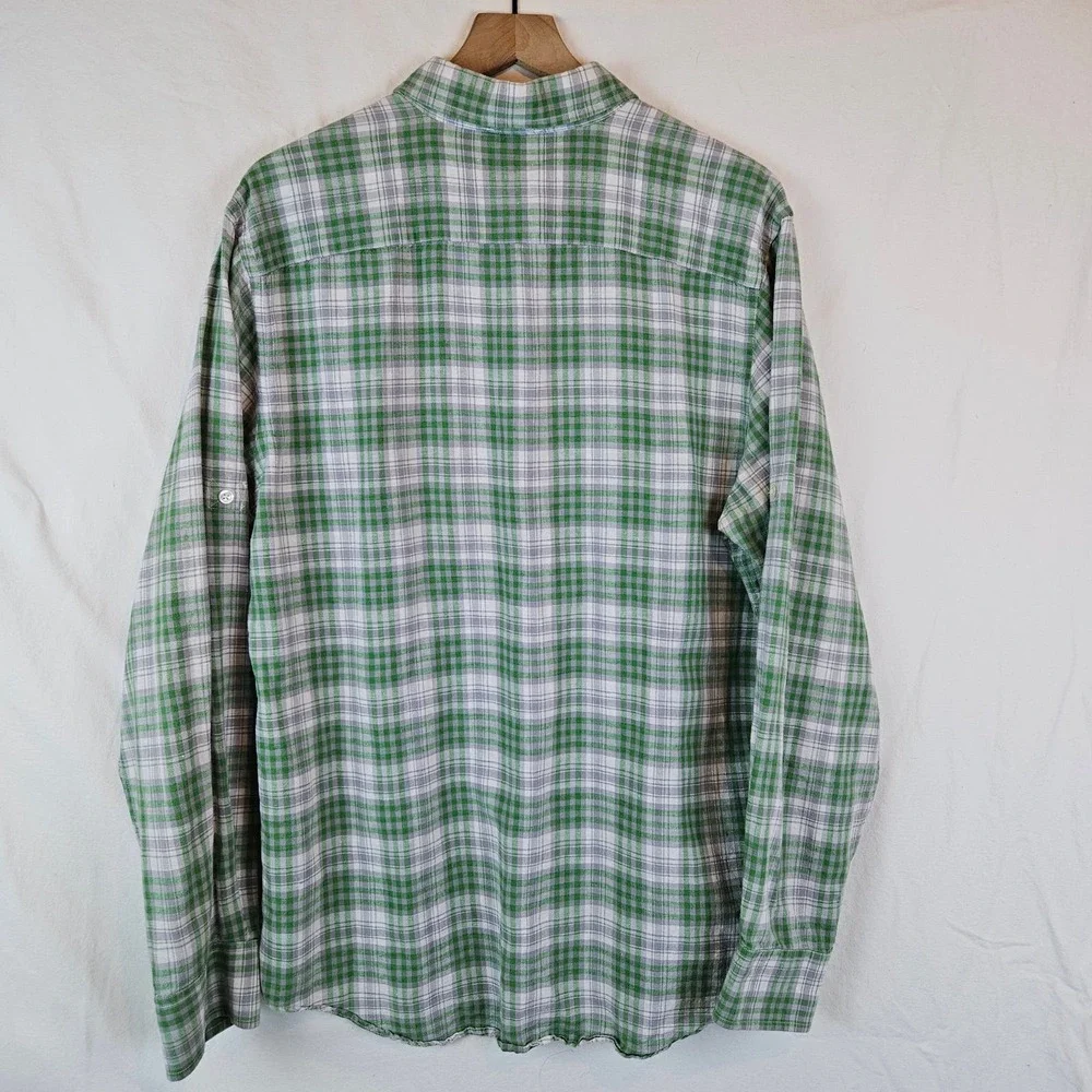 Banana Republic Men's‎ plaid linen blend shirt, size L